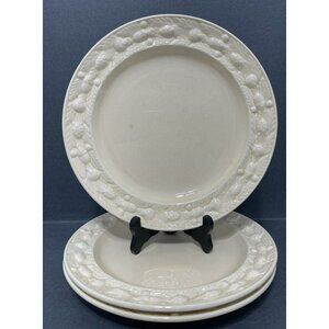 Titan Ware Adams royal ivory Della Robia 10 Inch Dinner Plate Set Of 3